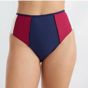 Panache Navy and Orchid Bottoms Swimsuit